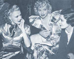 Ginger Rogers, Lucille Ball, and Harriet Hilliard